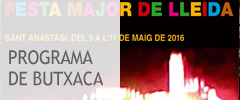 banner programa de butxaca Festa Major de Lleida 2016