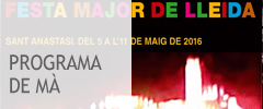 banner programa de mà Festa Major de Lleida 2016