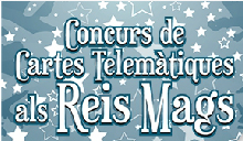baner del concurs cartes telemàtiques dels Reis Mags 2015
