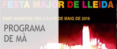 banner programa de mà Festa Major de Lleida 2016